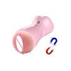 FOX SHOW Masturbator-Vibrating and Flashing Masturbation Cup USB 7+7 Function / Talk Mode (Pink)