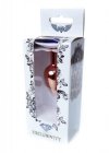 BossSeries Korek Analny-Jewellery Red Gold PLUG- Dark Blue