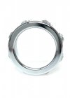BossSeries Pierścień Erekcyjny-Metal Cock Ring with Cristal Diamonds Small