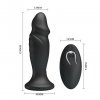 Wodoodporny Wibrujący korek analny z pilotem VIBRATING Anal Plug