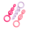 SATISFYER Zestaw Sondy Analne - Plugs colored (set of 3) Booty Call