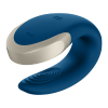 SATISFYER Wibrator dla PAR DOUBLE LOVE Bluetooth NIEBIESKI USB