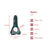 MAGIC MOTION Wibrujący Pierścień na APP  - Rise Smart Wearable Cockring Green