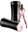 FOX SHOW Masturbator-Masturbation Cup - Double Ends BLACK