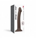 STRAP-ON ME Silicone Bendable Dildo Double Density Chocolate M