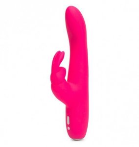 Wibrator-Happy Rabbit Slimline Curve Rabbit Vibrator Pink