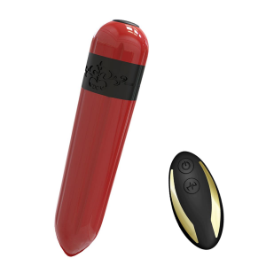 BOSS SERIES Wibrator Bullet na Pilota - Rocket red (with remote)