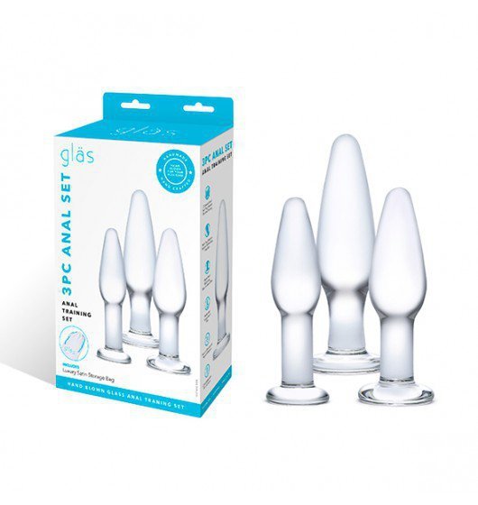 Glas - Zestaw korków analnych- Anal Set Anal Training Set