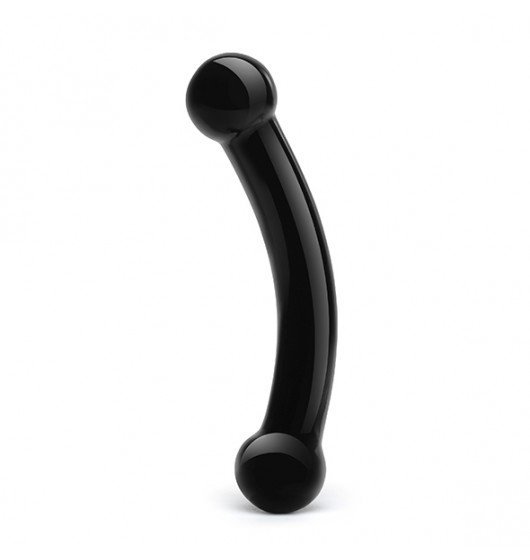 Glas - Dildo-  Double Bull Black Glass 