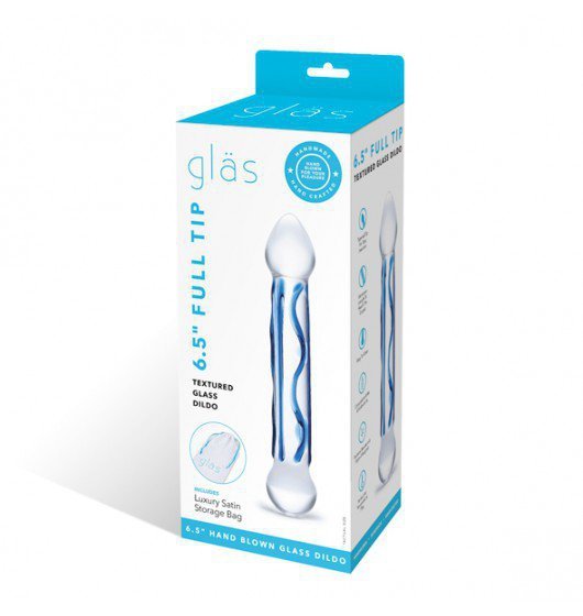 Glas - Dildo- Full Tip Textured Glass 