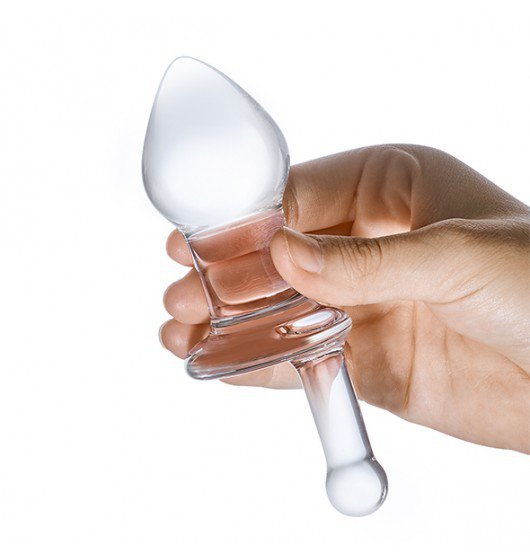 Glas - Korek Analny- Glass Juicer Butt Plug