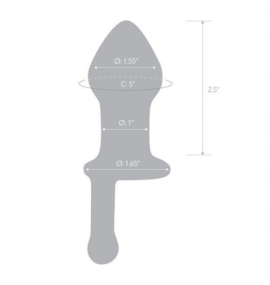 Glas - Korek Analny- Glass Juicer Butt Plug
