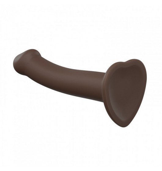 STRAP-ON ME Silicone Bendable Dildo Double Density Chocolate M