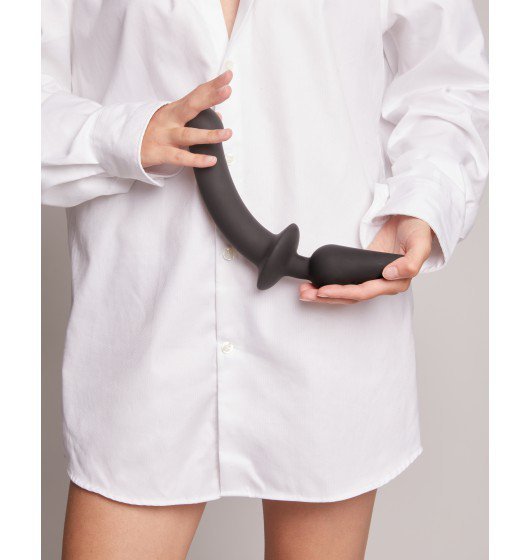 STRAP-ON ME Dildo/Korek - Switch Plug-in Semi-realistic Dildo Black L