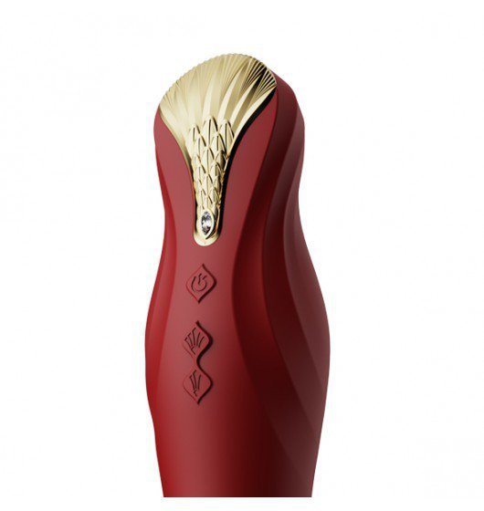 Wibrator-Zalo King Vibrating Thruster Wine Red