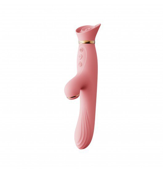Wibrator i Stymulator Łechtaczki- Zalo Rose Vibrator Strawberry Pink