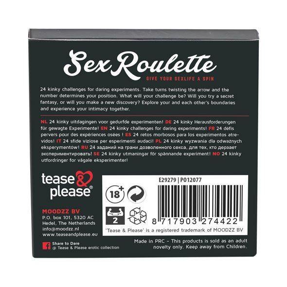 TEASE PLEASE Gra dla Par - Seks Roulette Kinky 