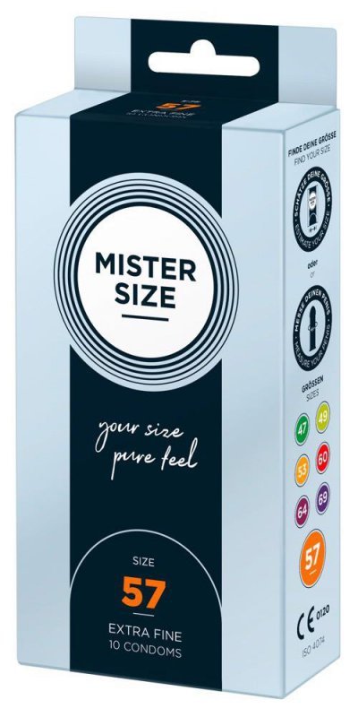 Mister Size Prezerwatywy 57mm 10szt