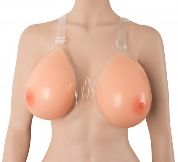 Cottelli Collection Silikonowy Biust - Breasts with Straps