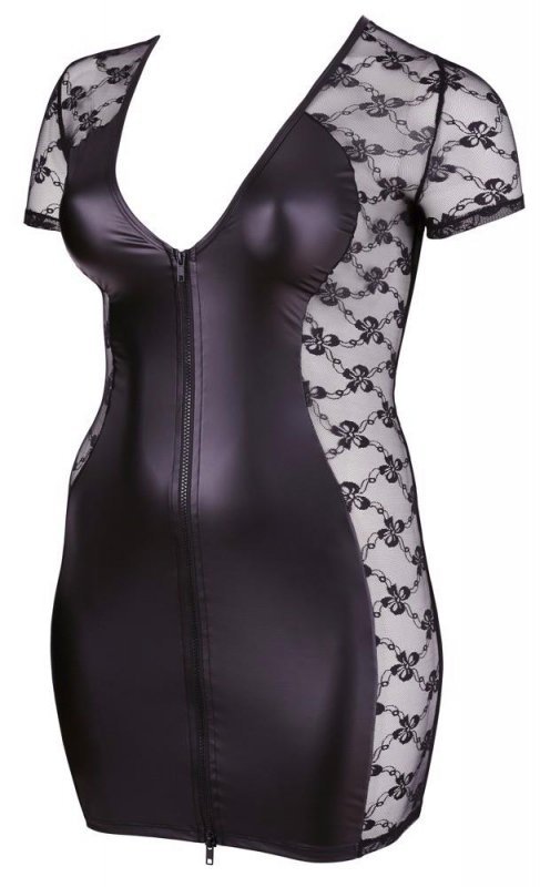 Cottelli Collection Sukienka - Dress 2 Way Zip 3XL