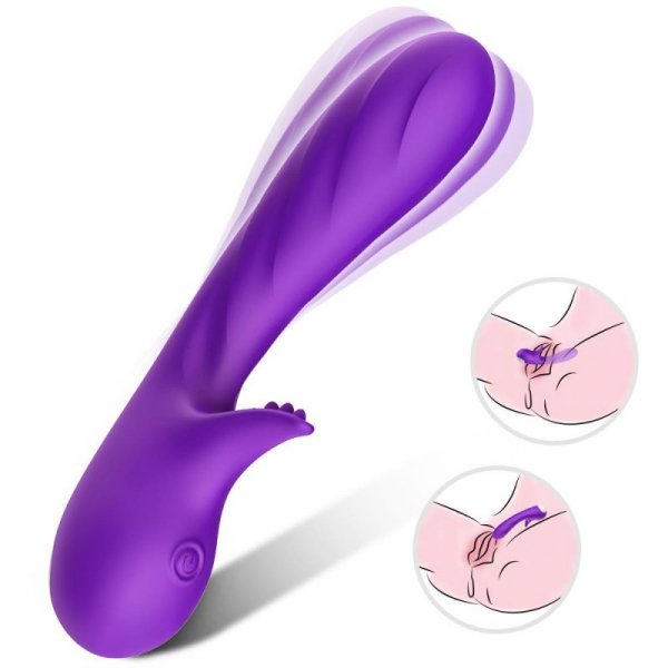 BOSS SERIES Wibrator Króliczek  - Romance purple