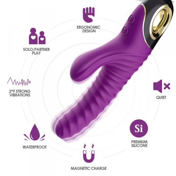 BOSS SERIES Wbrator Kroliczek - Eternity purple