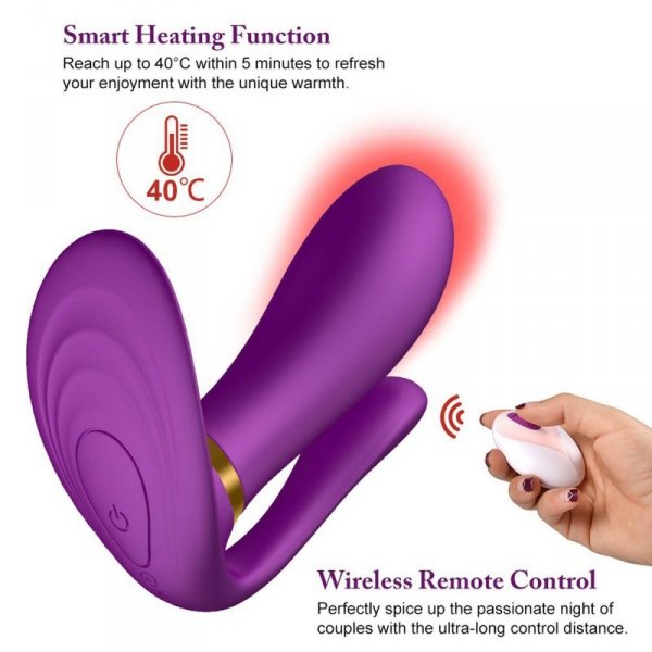 BossSeries Remote wearable vibrator PURPLE-Wibrator Uniwersalny+Pilot