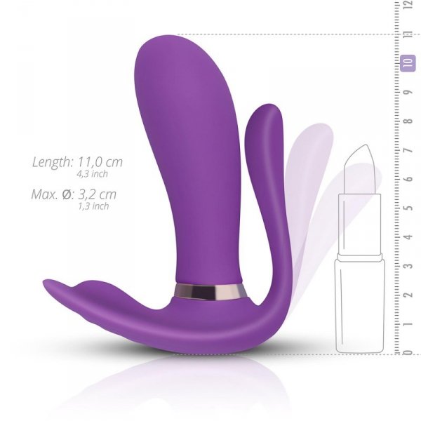 BossSeries Remote wearable vibrator PURPLE-Wibrator Uniwersalny+Pilot