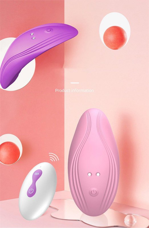 BossSeries Ultrathin Wearable remote mini vibe PINK-Wibrator do Majtek 