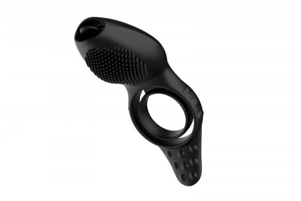 BossSeries Remote powerful Tognue simulate cock ring-Pierścień Wibrujący 