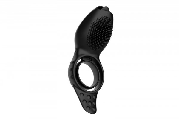 BossSeries Remote powerful Tognue simulate cock ring-Pierścień Wibrujący 