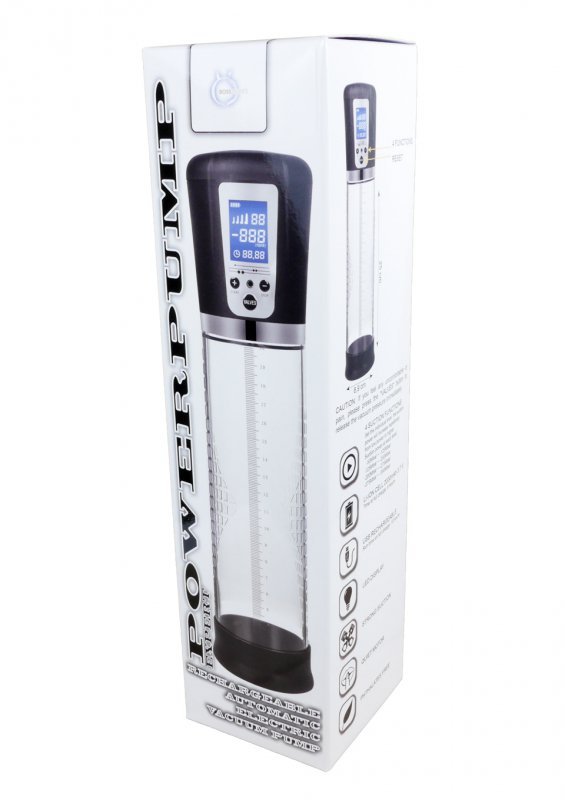 BossSeries Pompka do Penisa-Powerpump USB Rechargeable Automatic Electric Vacuum Pump