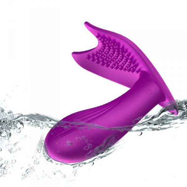 FOX SHOW Stymulator-Silicone Panty Vibrator USB 10 Function / Heating / Voice Control