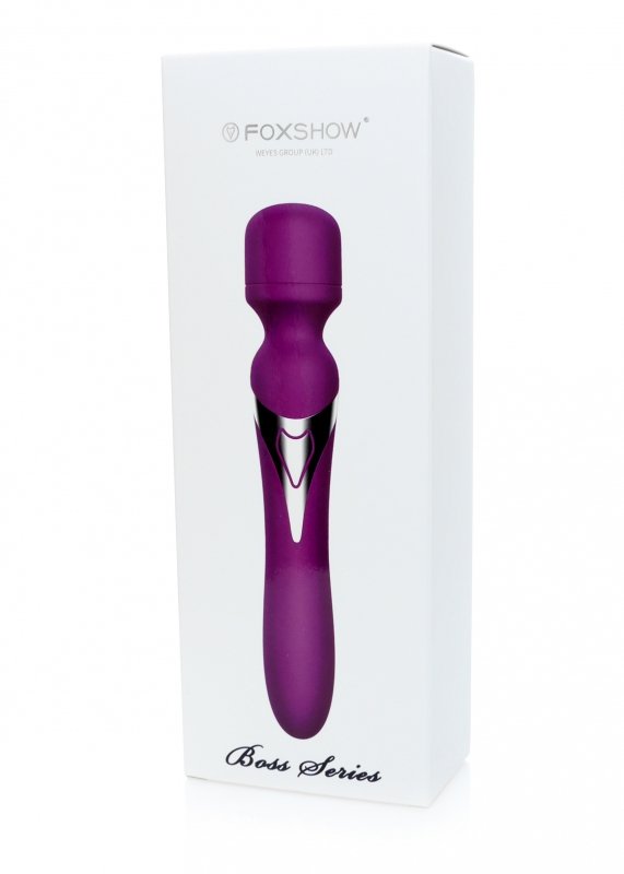  FOX Stymulator-Silicone Dual Massager USB 7+7 Function Purple