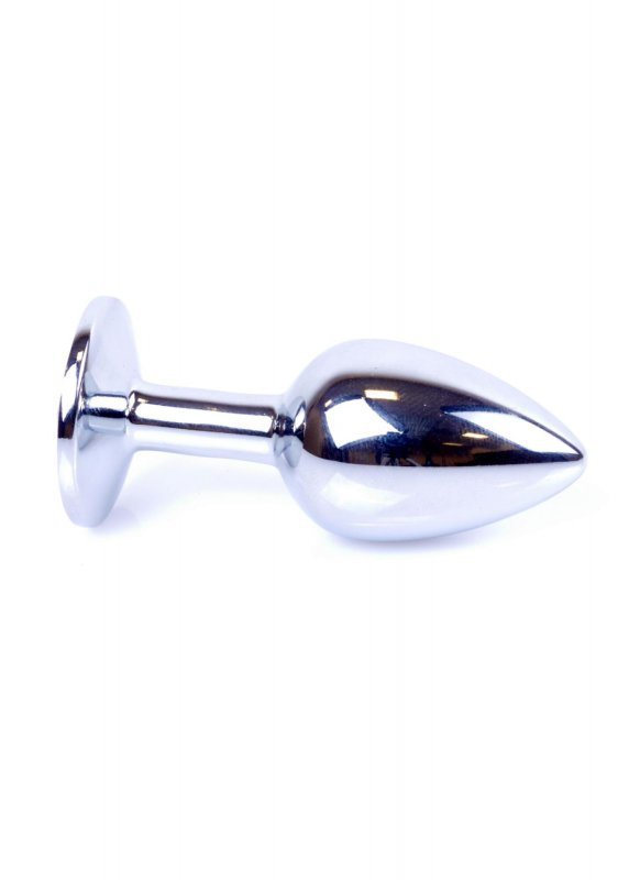 BossSeries Korek Analny-Jewellery Silver PLUG- Light Blue