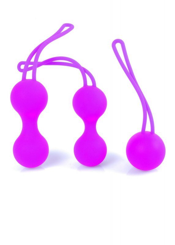 BossSeries Kulki Gejszy-Silicone Kegal Balls Set Purple