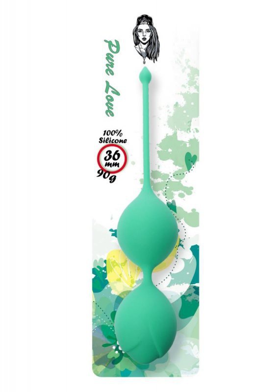 Silicone Kegel Balls 36mm 90g Green