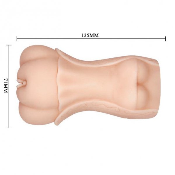 CRAZY BULL- 3D VAGINA, Water lubricant - Sztuczna Pochwa 