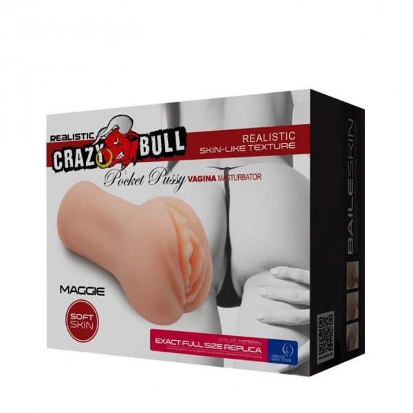CRAZY BULL- MAGGIE, POCKET PUSSY MASTURBATOR-Sztuczna Pochwa