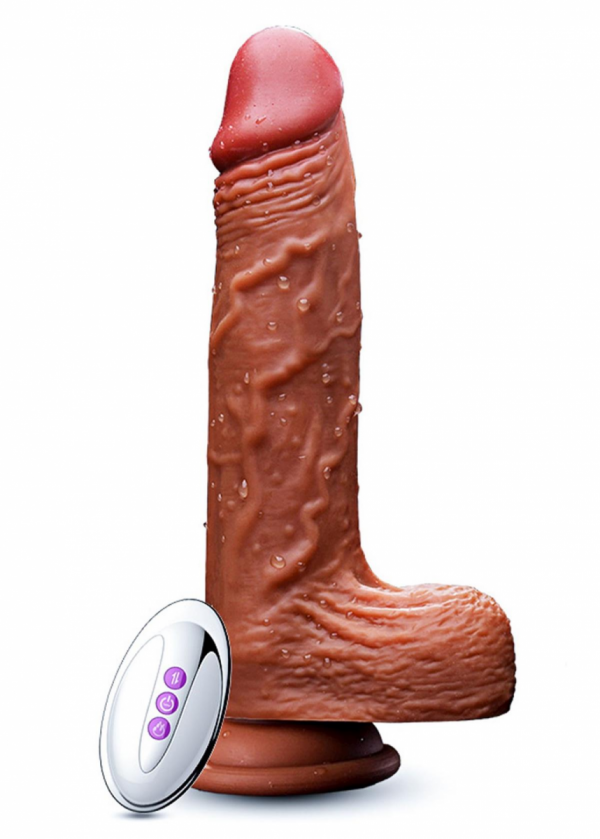 FOX Wibrator-Silicone, Vibration 10, Rotate, Telescopic, Heating, 21cm