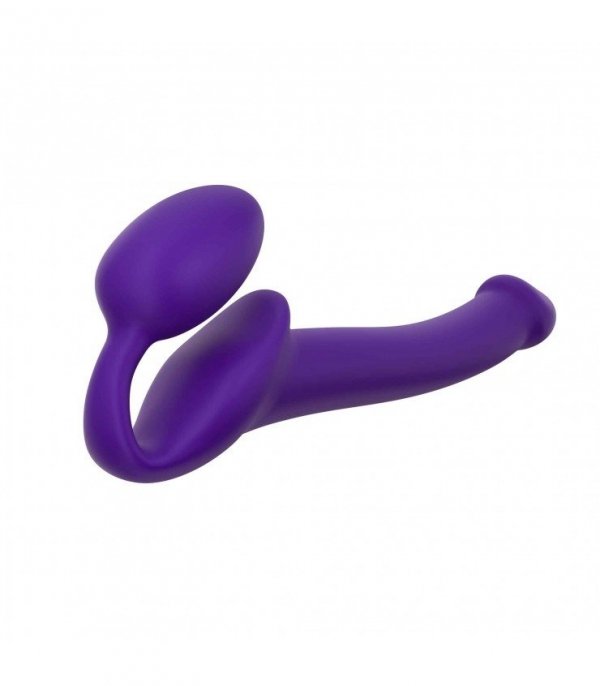 STRAP-ON ME Silicone bendable strap-on Purple S