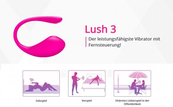 LOVENSE Jajeczko Wibrujące Sterowane Smartfonem Lush 3