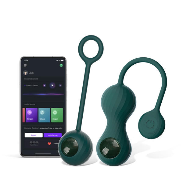 MAGIC MOTION Kulki na APP  - Crystal Duo Smart Kegel Vibrator with Weight Set