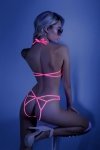 Impress Me Lace Body with Open Back - Neon Pink rozm. L/XL