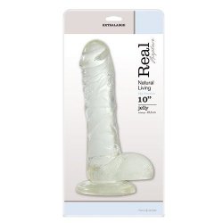 Dildo-FALLO JELLY REAL RAPTURE CLEAR 10"