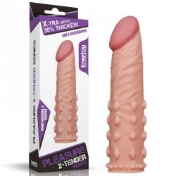 Add 2 Pleasure X Tender Penis Sleeve Flesh