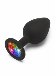 Rainbow Booty Jewel Medium Black