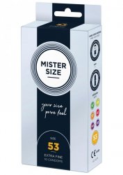 MISTER SIZE 53mm Condoms 10pcs Natural