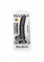 Curved Realistic Dildo  Balls  Suction Cup - 8/ 20,5 cm