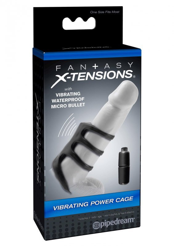 FX Vibrating Power Cage Black
